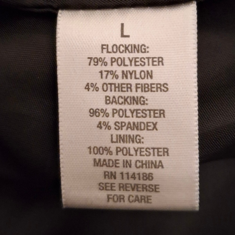 3/$15 Dressbarn Black‎ Velvet Burnout Whimsigoth Old Money Blazer Womens Size L - Picture 9 of 11